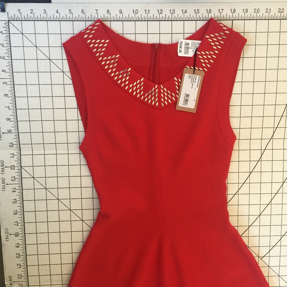 Azzedine Alaia Metallic Triangle Dress Fit & Flare - Picture 6 of 7